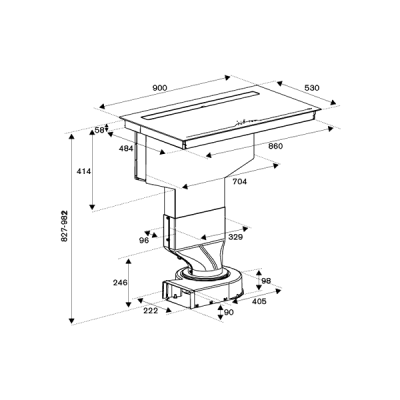 Варочная панель с встр. вытяжкой Bertazzoni P904IВHNE индукционная Варочная панель с встр. вытяжкой Bertazzoni P904IВHNE индукционная