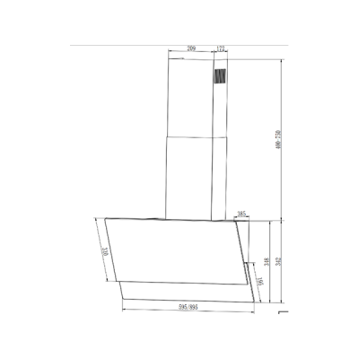 Вытяжка Elikor VERTEX 60 WH белый Вытяжка Elikor VERTEX 60 WH белый