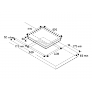 Варочная панель Bertazzoni P604LHERNE газовая