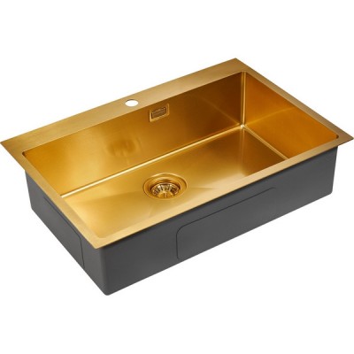 Мойка Paulmark Saar PM807551-BG, брашированное золото Мойка Paulmark Saar PM807551-BG, брашированное золото