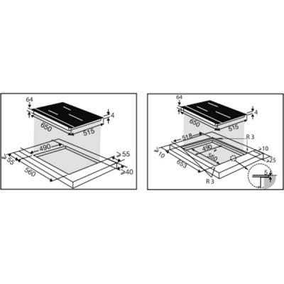 Варочная панель De Dietrich DPI7670XU индукционная Варочная панель De Dietrich DPI7670XU индукционная