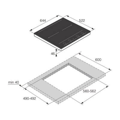 Варочная панель ASKO HID654MC индукционная Варочная панель ASKO HID654MC индукционная