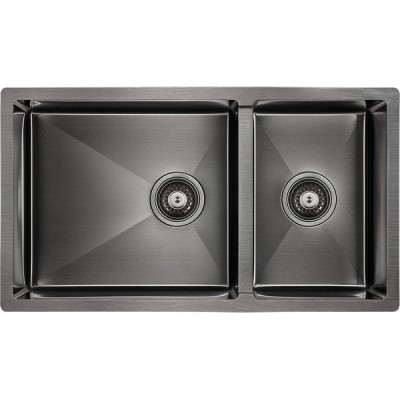 Мойка Paulmark Axel PM227844-GM, вороненая сталь Мойка Paulmark Axel PM227844-GM, вороненая сталь