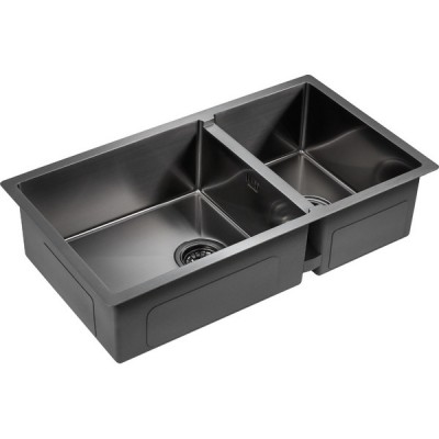 Мойка Paulmark Axel PM227844-GM, вороненая сталь Мойка Paulmark Axel PM227844-GM, вороненая сталь