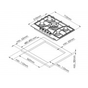 Варочная панель Kuppersberg FS 73 Ant газовая