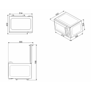 СВЧ - печь SMEG MOE25X