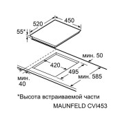 Варочная панель MAUNFELD CVI453STBK индукционная