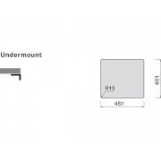 Мойка Falmec Como 45 (подстольный монтаж)