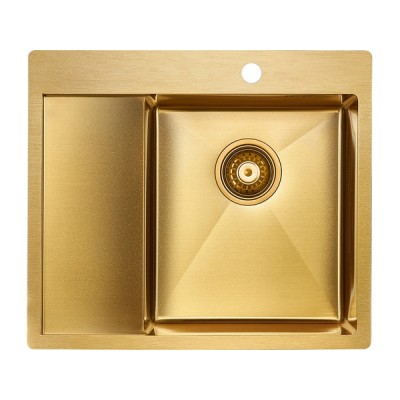 Мойка Paulmark Flank PM225951-BGR, брашированное золото Мойка Paulmark Flank PM225951-BGR, брашированное золото