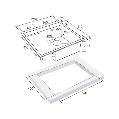 Мойка Paulmark Flank PM225951-BGR, брашированное золото Мойка Paulmark Flank PM225951-BGR, брашированное золото