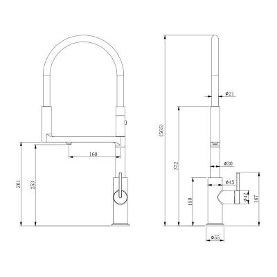 Смеситель Paulmark Tornado To213402-401, антрацит Смеситель Paulmark Tornado To213402-401, антрацит