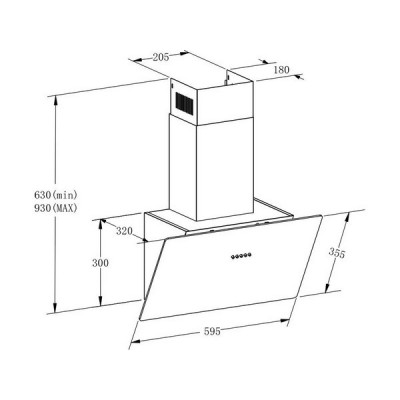 Вытяжка MEFERI AIRBOX60BK LIGHT Вытяжка MEFERI AIRBOX60BK LIGHT