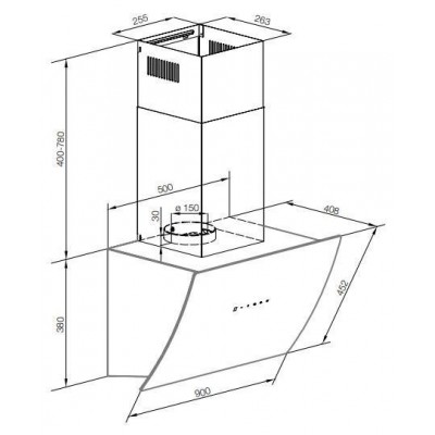 Вытяжка GRAUDE DH 90.1 GE Вытяжка GRAUDE DH 90.1 GE