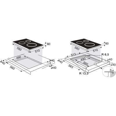 Варочная панель Brandt BPI1641UB индукционная Варочная панель Brandt BPI1641UB индукционная