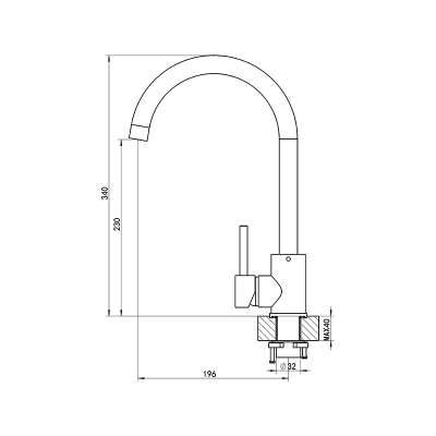 Смеситель Florentina Юна брауни Смеситель Florentina Юна брауни