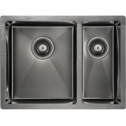 Мойка Paulmark Zusat PM225944-GML, вороненая сталь