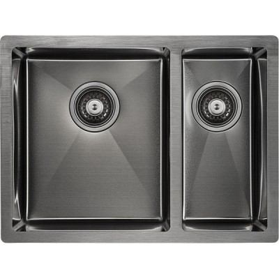 Мойка Paulmark Zusat PM225944-GML, вороненая сталь Мойка Paulmark Zusat PM225944-GML, вороненая сталь