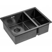 Мойка Paulmark Zusat PM225944-GML, вороненая сталь