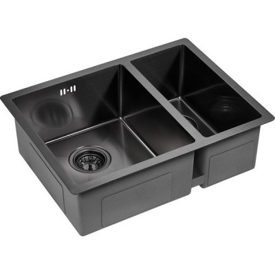 Мойка Paulmark Zusat PM225944-GML, вороненая сталь Мойка Paulmark Zusat PM225944-GML, вороненая сталь