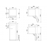 Холодильник SMEG FAB28RDBB5