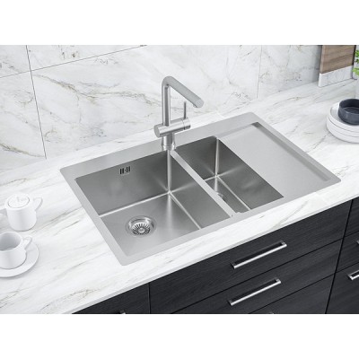 Мойка Paulmark Liga PM227851-BSL, брашированная нерж. сталь Мойка Paulmark Liga PM227851-BSL, брашированная нерж. сталь