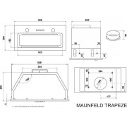 Вытяжка MAUNFELD TRAPEZE 602SGG черный