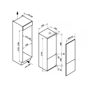 Холодильник MAUNFELD MBF177NFFW встраиваемый