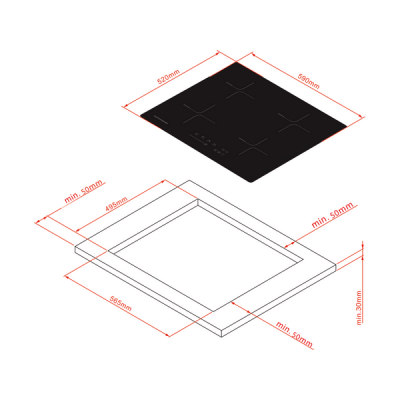 Варочная панель Kuppersberg ICS 607 индукционная Варочная панель Kuppersberg ICS 607 индукционная