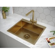 Мойка Paulmark Isar PM805951-BG, брашированное золото