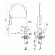 Смеситель Paulmark Halt Ha214021-BG, брашированное золото