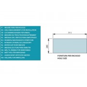 Вытяжка Falmec PARALLEL BLACK 70