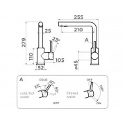 Смеситель Omoikiri Nakagawa 2 Plus-ES латунь/espresso (4994501)