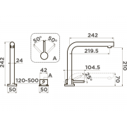 Смеситель Omoikiri Nara-GB латунь/графит (4994370)