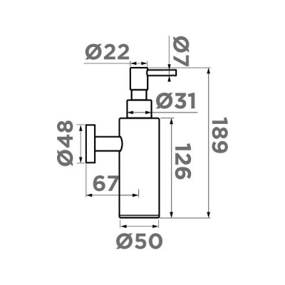 Дозатор Omoikiri OM-07-C латунь/хром (4995088) Дозатор Omoikiri OM-07-C латунь/хром (4995088)