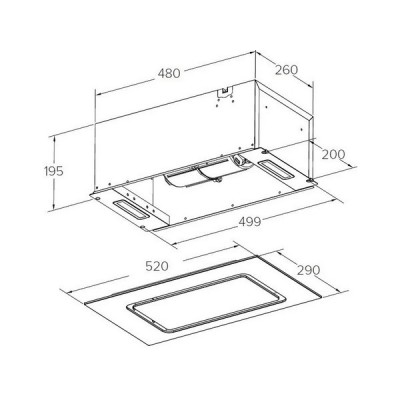 Вытяжка MEFERI INBOX52BK GLASS COMFORT Вытяжка MEFERI INBOX52BK GLASS COMFORT