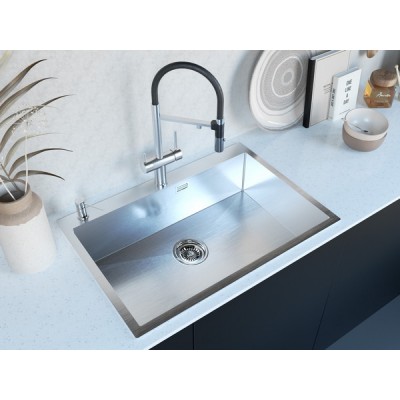 Мойка Paulmark Saar PM807551-BS, брашированная нерж. сталь Мойка Paulmark Saar PM807551-BS, брашированная нерж. сталь