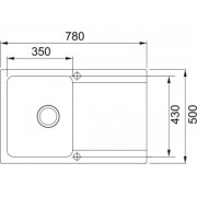 Мойка Franke OID 611-78, оникс (114.0443.359)