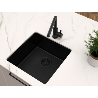 Мойка Paulmark Lassan 44 uni LA44-MBN, матовый черный Мойка Paulmark Lassan 44 uni LA44-MBN, матовый черный