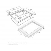 Мойка Paulmark Brim-pro PM705951-BG, брашированное золото