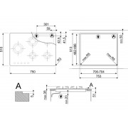 Варочная панель SMEG PVL675LCN газовая