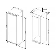 Морозильная камера MEFERI MBF177 TOTAL NO FROST COMFORT встраиваемая