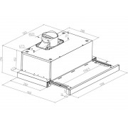 Вытяжка MEFERI SLIDEBOX60WH POWER