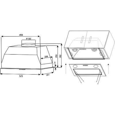 Вытяжка EXITEQ EX-1176 white Вытяжка EXITEQ EX-1176 white