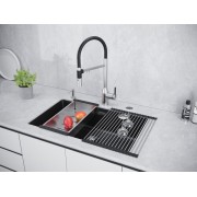 Мойка Paulmark Lumi 74uni LU74-BLM, черный металлик