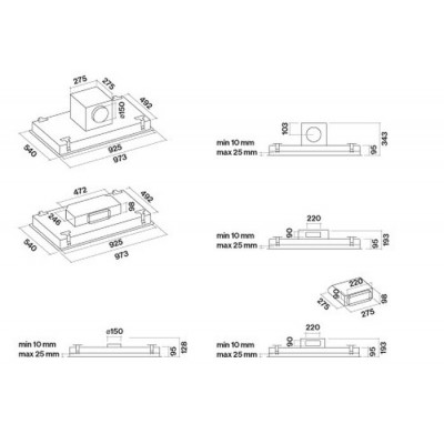 Вытяжка Falmec NUBE ISOLA 90 INOX Вытяжка Falmec NUBE ISOLA 90 INOX