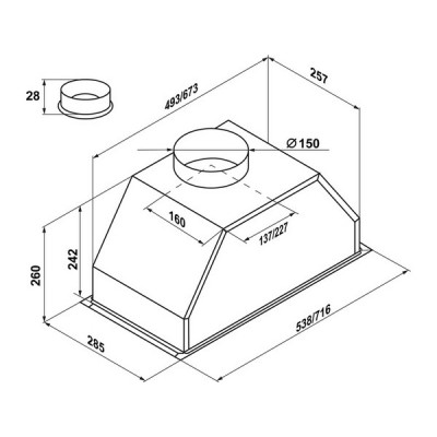 Вытяжка MAUNFELD URANIA 53 нержавеющая сталь Вытяжка MAUNFELD URANIA 53 нержавеющая сталь