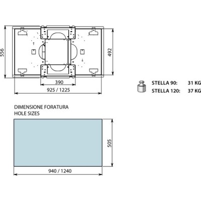 Вытяжка Falmec STELLA IS. 90 BLACK Вытяжка Falmec STELLA IS. 90 BLACK
