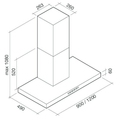 Вытяжка Falmec PLANE NRS 90 Вытяжка Falmec PLANE NRS 90
