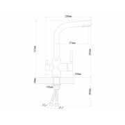 Смеситель Dr.Gans АКЦЕНТ графит