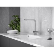 Смеситель Kuchenstern FOKUS-F нержавеющая сталь